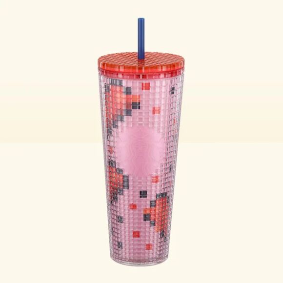 Starbucks 2025 Valentine’s Day Pink Tumbler 24 oz Limited Edition - Picture 1 of 6